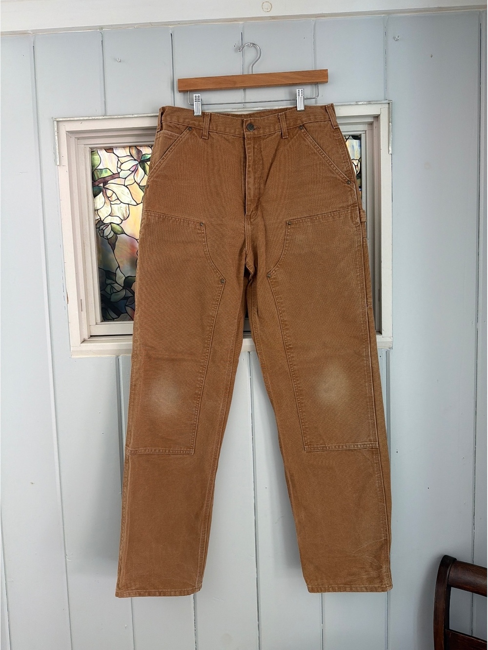Carhartt Brown Loose Original Fit Carpenter Pants 34x34